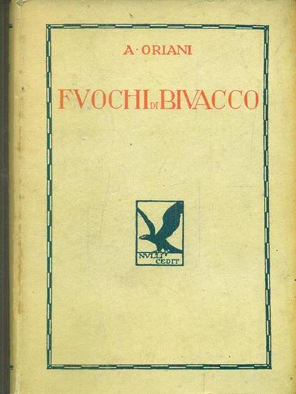   Fuochi di bivacco - Alfredo Oriani - copertina