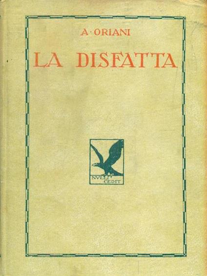 La disfatta - Alfredo Oriani - copertina