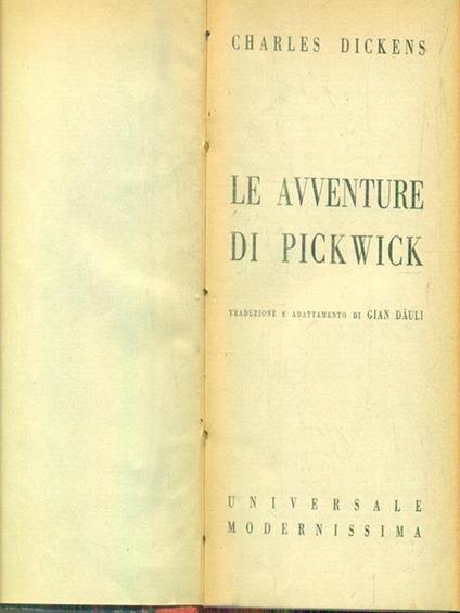 Le avventure di Pickwick - Charles Dickens - copertina