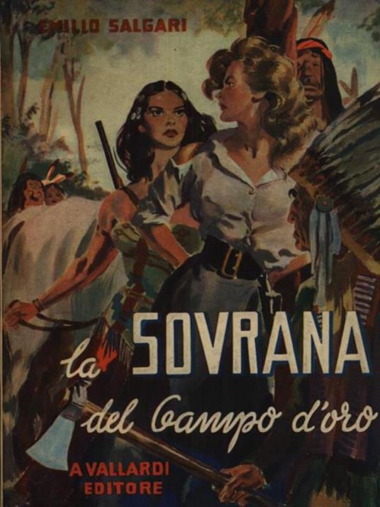 La sovrana del campo d'oro - Emilio Salgari - copertina