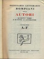 Dizionario letterario Bompiani Autori 3vv