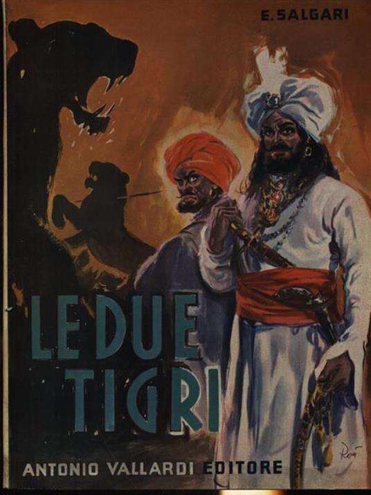 Le due tigri - Emilio Salgari - copertina