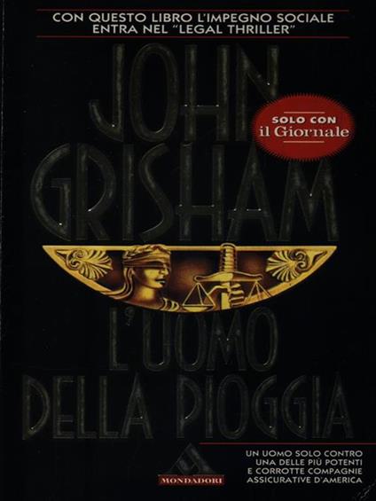 L' uomo della pioggia - John Grisham - copertina