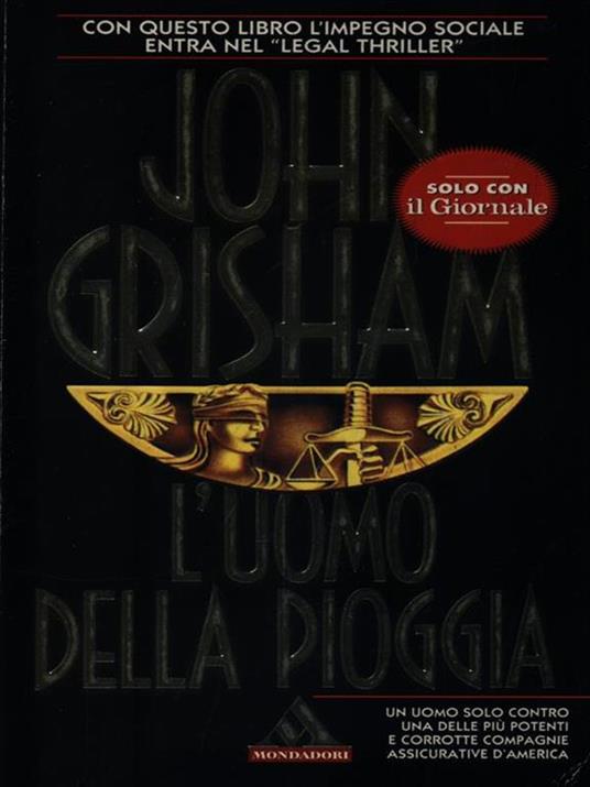 L' uomo della pioggia - John Grisham - copertina