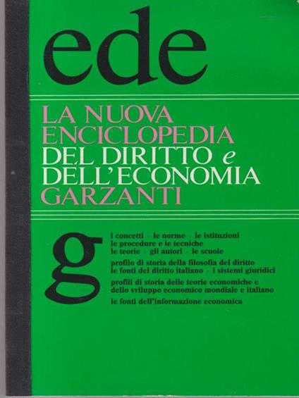 La nuova enciclopedia del diritto e dell'economia Garzanti - copertina