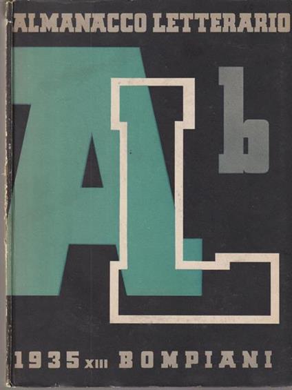   Almanacco letterario Bompiani 1935 - copertina