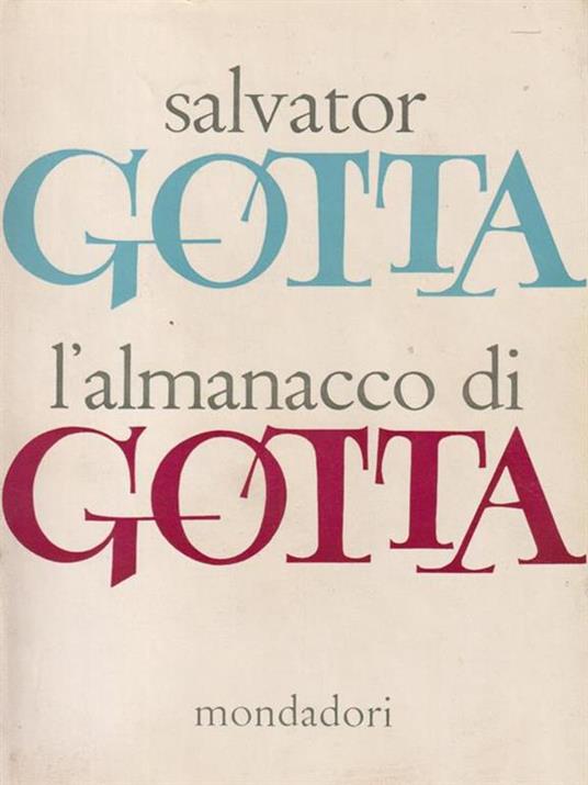 L' almanacco di Gotta - Salvator Gotta - copertina