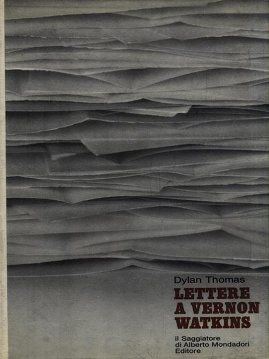   Lettere a Vernon Watkins - Dylan Thomas - copertina