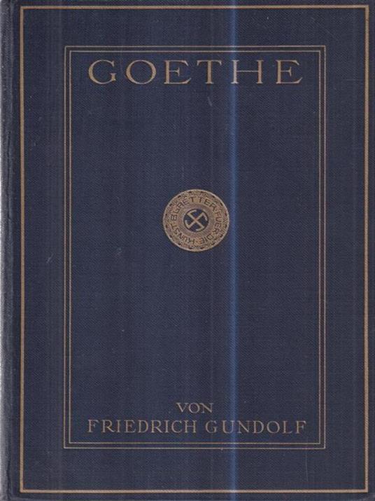   Goethe - Friedrich Gundolf - copertina