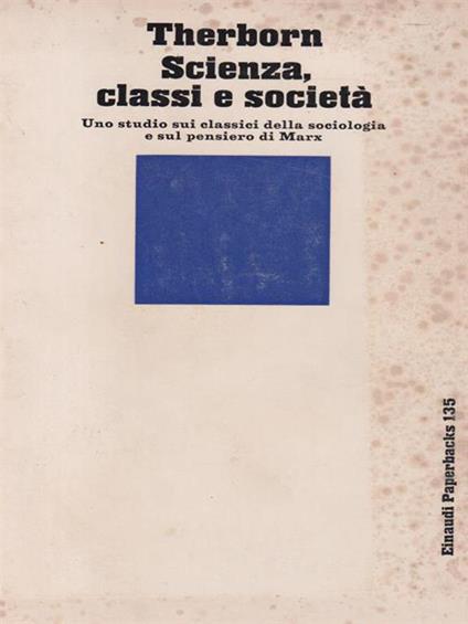   Scienza, classi e società - Goran Therbon - copertina