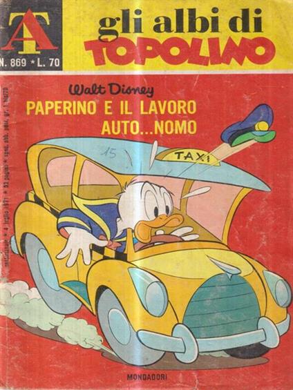   Paperino e il lavoro auto...nomo - Walt Disney - copertina