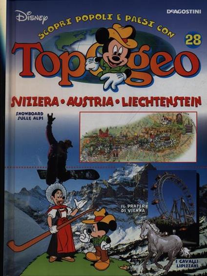 Topogeo 28 Svizzera Austria Liechtenstein - copertina