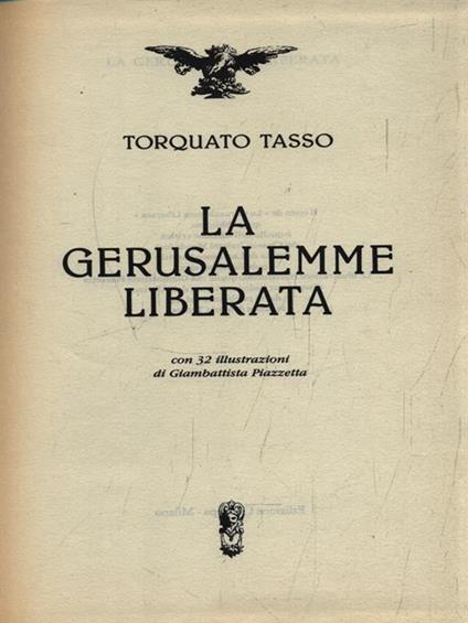 La Gerusalemme liberata - Torquato Tasso - copertina