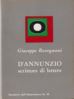   D'Annunzio scrittore di lettere