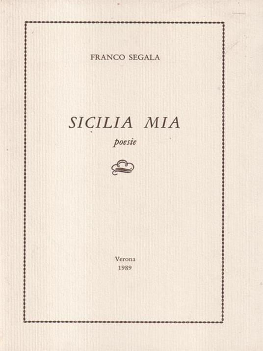 Sicilia mia - Franco Segala - copertina