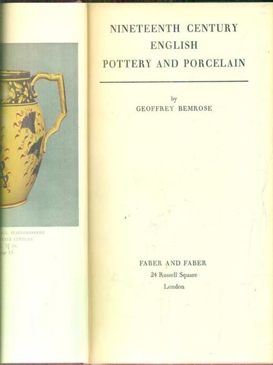   Nineteenth Century english pottery and porcelain - Geoffrey Bemrose - copertina