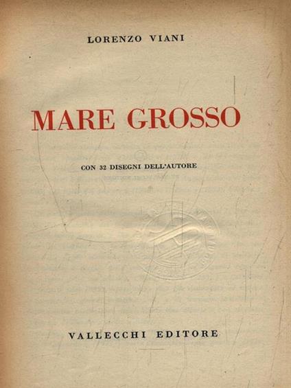 Mare grosso - Lorenzo Viani - copertina