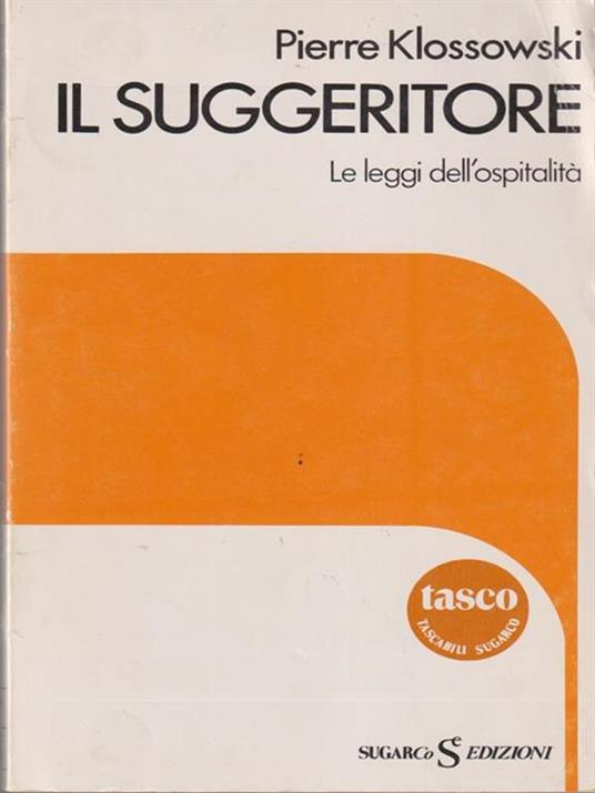 Il suggeritore - Pierre Klossowski - copertina