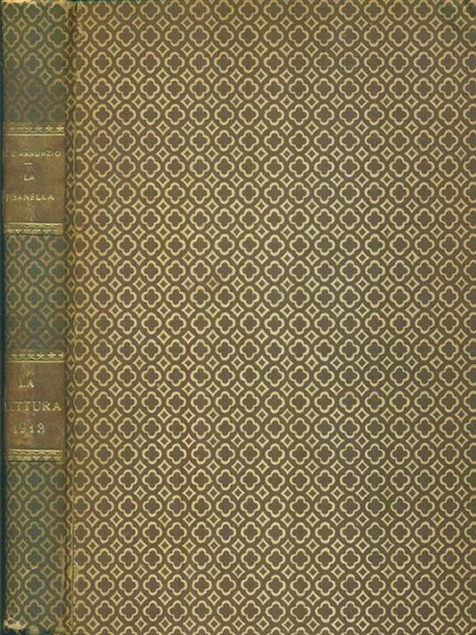 La pisanella La lettura 1913 (da Anno XII n.7. Luglio 1913 a Anno XIII n. 10. ottobre 1913) - G. D'Annunzio - copertina