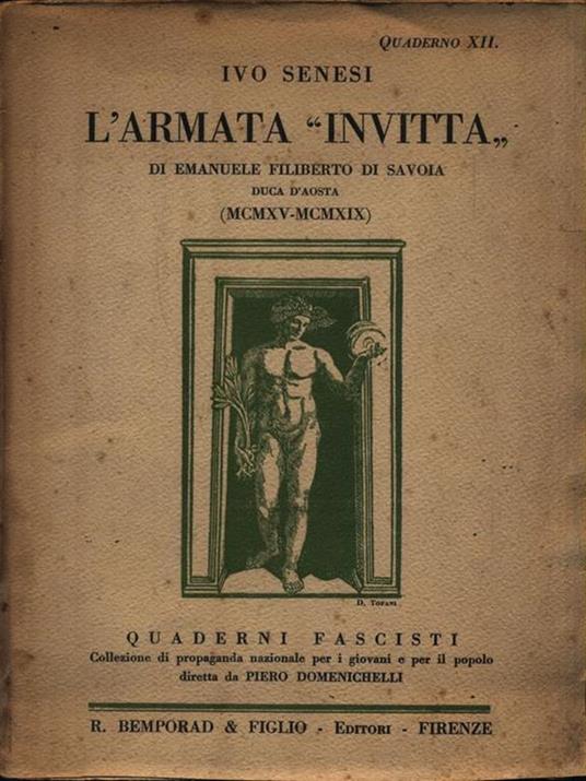 L' Armata Invitta di Emanuele Filiberto di Savoia - Ivo Senesi - copertina