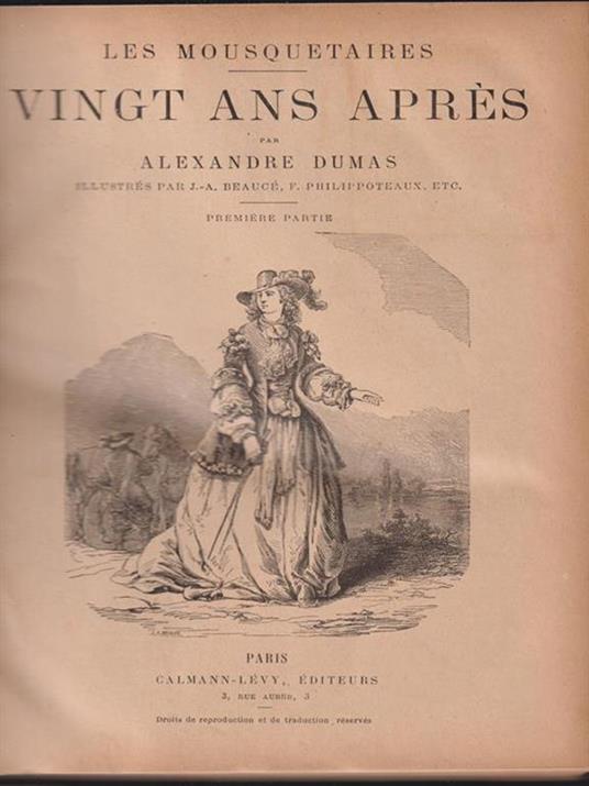 Vingt ans apres - Alexandre Dumas - copertina