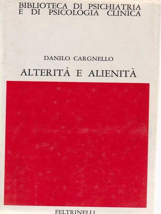   Alterità e alienità - Danilo Cargnello - copertina