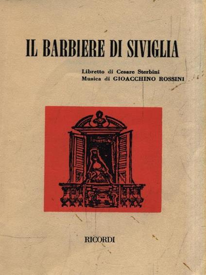 Il barbiere di Siviglia - Gioachino Rossini - copertina