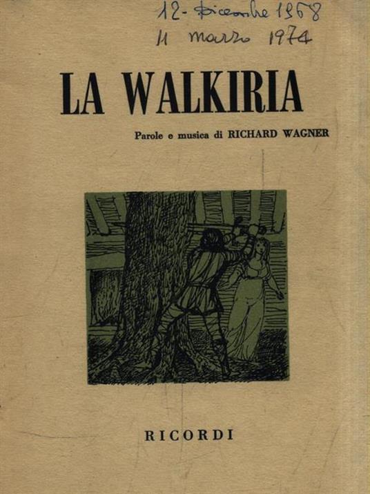 La walkiria - Richard Wagner - copertina