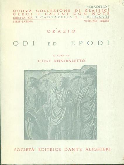 Odi ed epodi - copertina