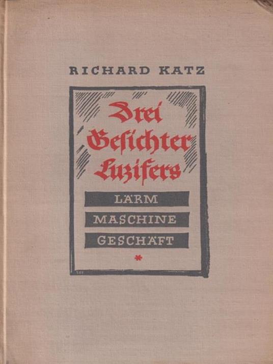 Drei Gefichter Luzifer - Richard Katz - copertina
