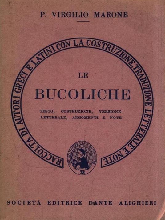 Le Bucoliche - Publio Virgilio Marone - copertina