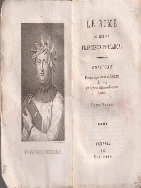 Le rime di messer Francesco Petrarca - Francesco Petrarca - copertina