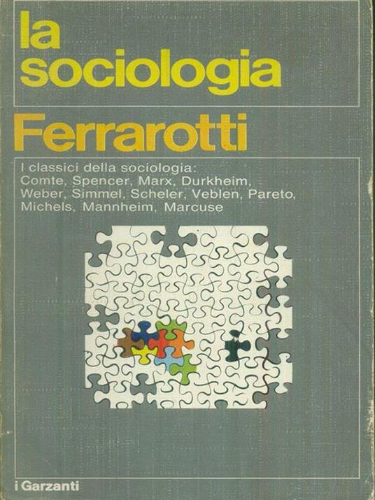 La  sociologia - Franco Ferrarotti - copertina
