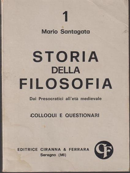   Storia della filosofia 3 voll - Mario Santagata - copertina