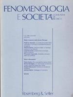   Fenomenologia e società n.2 1994