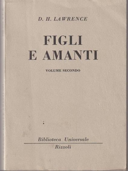   Figli e amanti - David Herbert Lawrence - copertina