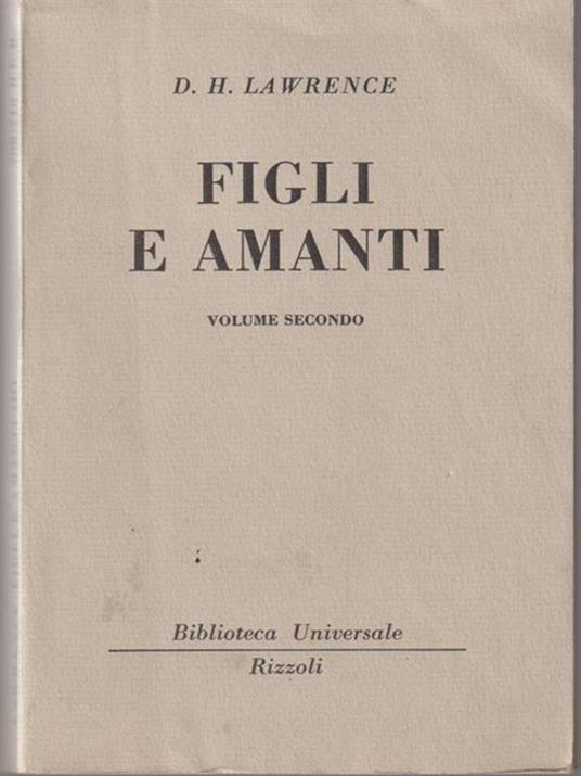   Figli e amanti - David Herbert Lawrence - copertina