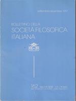   Bollettino della società filosofica italiana 162/settembre-dicembre 1997