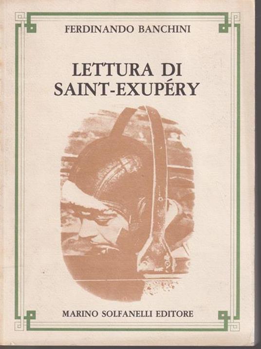   Lettura di Saint - Exupery - Ferdinando Banchini - copertina