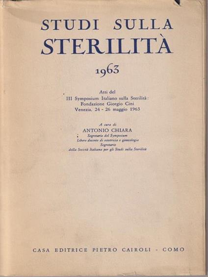   Studi sulla sterilità - copertina