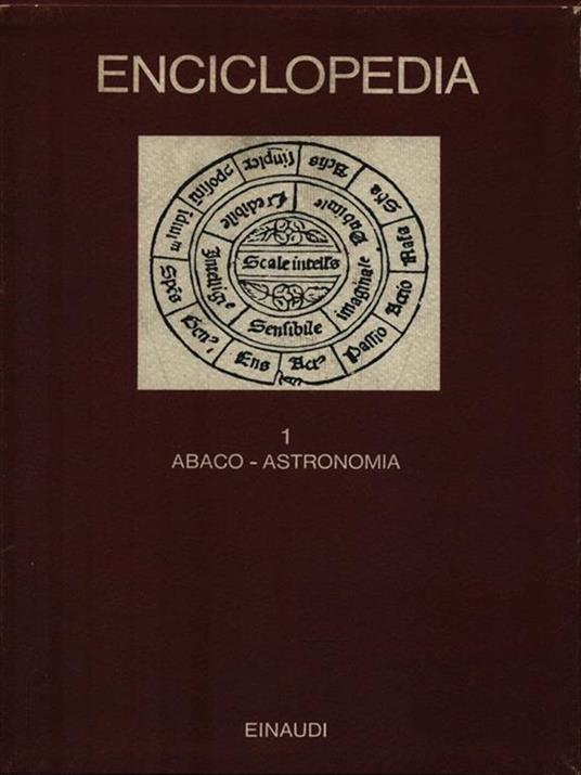   Enciclopedia. 1 Abaco - Astronomia - copertina