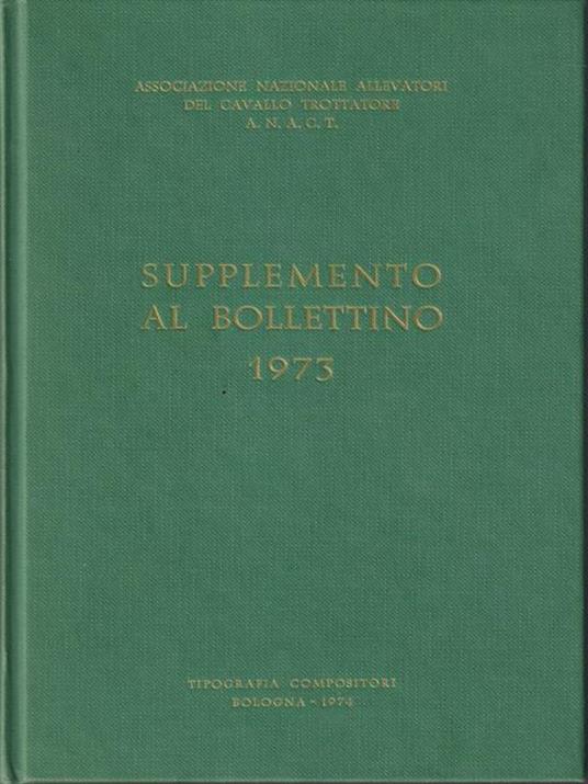   Supplemento al bollettino 1973 - copertina