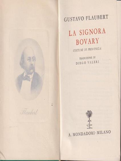 La signora Bovary - Gustave Flaubert - copertina