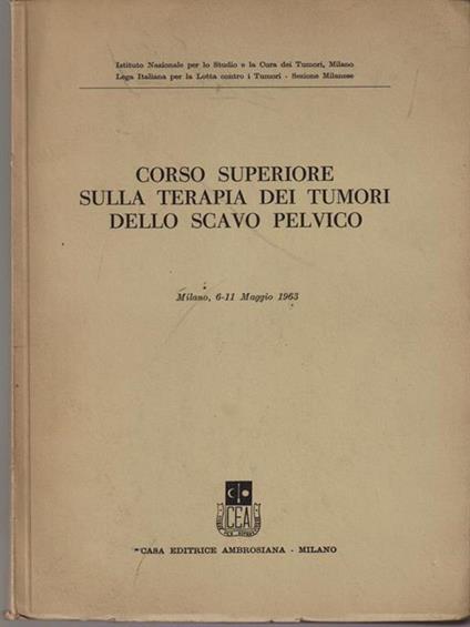   Corso superiore sulla terapia dei tumori dello scavo pelvico - copertina