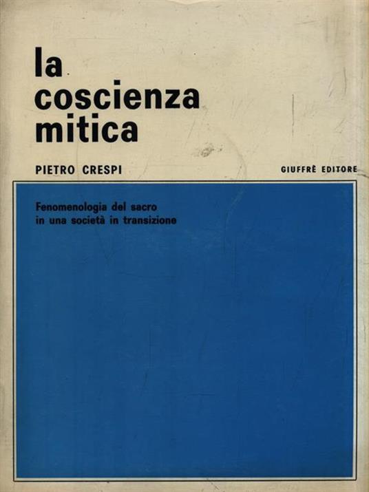 La coscienza mitica - Pietro Crespi - copertina