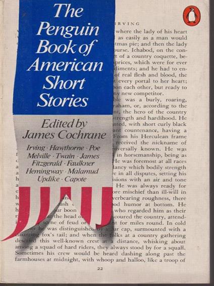 The penguin Book of American Short Stories - James Cochrane - copertina