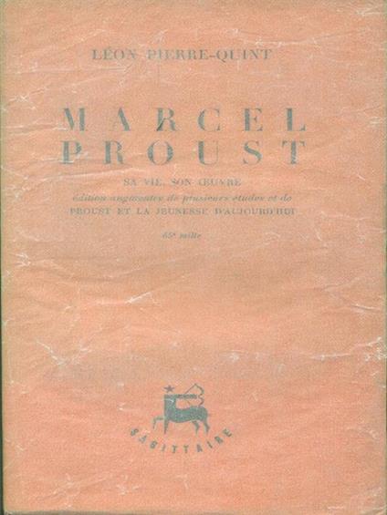   Marcel Proust - Léon Pierre-Quint - copertina