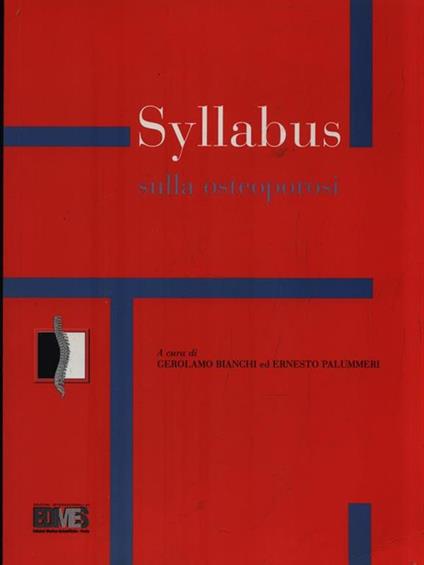   Syllabus sulla osteoporosi - Gerolamo Bianchi - copertina