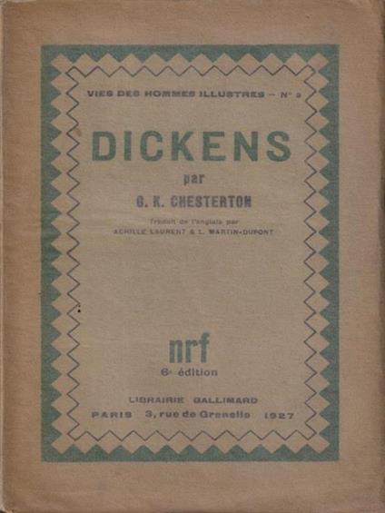 Dickens - G.K. Chesterton - copertina