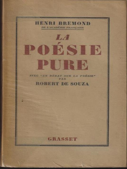 Le poesie pure - Henri Bremond - copertina